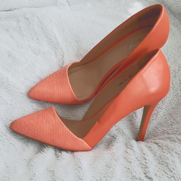 Mixx Shuz Shoes - Mixx Shuz Aria Orange High Heels